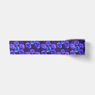 Mikitiez blue rose flower valentine fantasy rock  satin ribbon