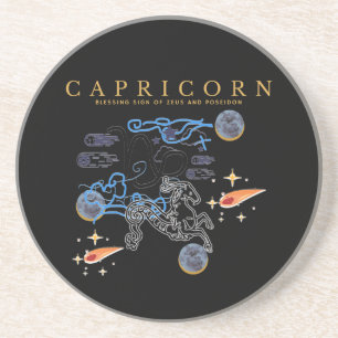 Mikitiez capricorn happy new year saturn astrology coaster