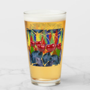 Mikitiez cheery vintage fall retro art glass