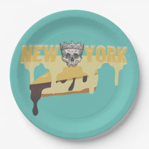 Mikitiez cheesecake blueberrycheese newyork paper plate