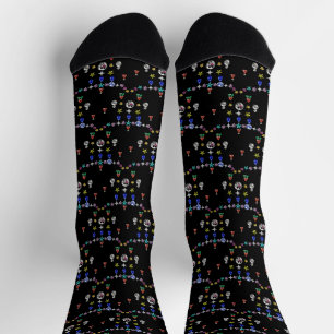 Mikitiez christmasgems luxury gothmas gothic socks