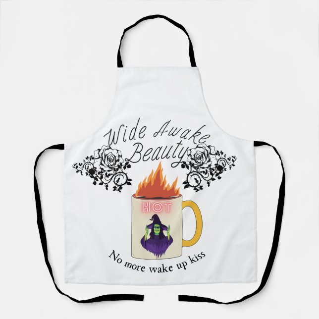 Mikitiez coffee halloween witch beauty princess  apron (Front)