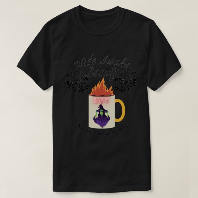 Mikitiez coffee halloween witch beauty princess  T-Shirt (Design Front)