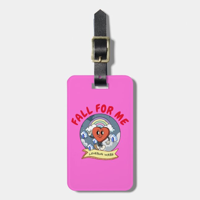 Mikitiez custom valentine funny lovebug software luggage tag (Front Vertical)