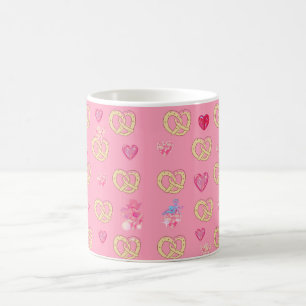 Mikitiez cute pretzel bread cozy valentine pastry  coffee mug