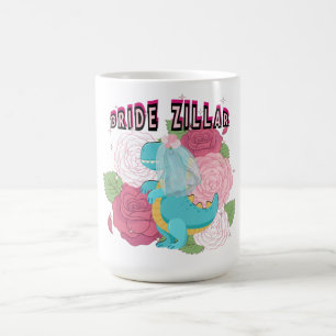 Mikitiez dinosaur bride wedding squad coffee mug