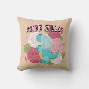 Mikitiez dinosaur bride wedding squad cushion