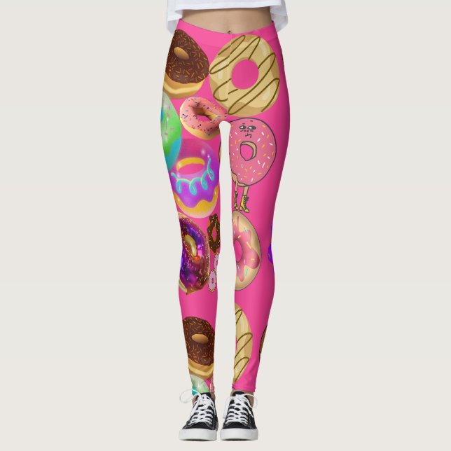 Mikitiez doughnut picnic america pridemonth olympi leggings (Front)