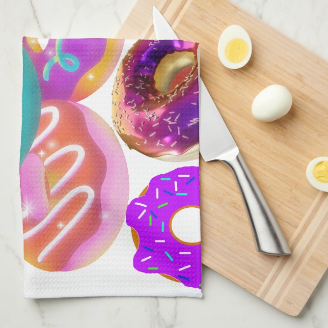 Mikitiez doughnut picnic america pridemonth olympi tea towel (Quarter Fold)