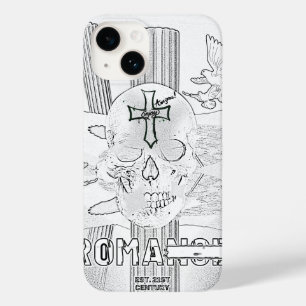 Mikitiez dreamer skull tatto rainbow rose rock Case-Mate iPhone 14 case