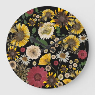 Mikitiez earthday nature selflove rose flower  large clock
