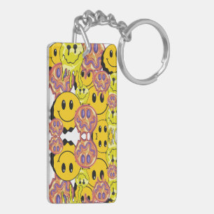 Mikitiez face yellow garden key ring