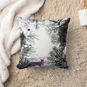Mikitiez fairy magical tree forest owl mole  cushion