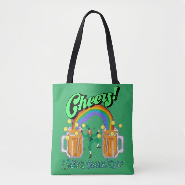 Mikitiez green lucky Saint Patrick's Day irishbeer Tote Bag (Front)
