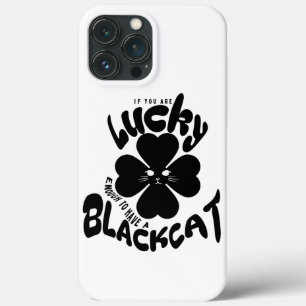 Mikitiez green mint lucky blackcat saintpatrick iPhone 13 pro max case