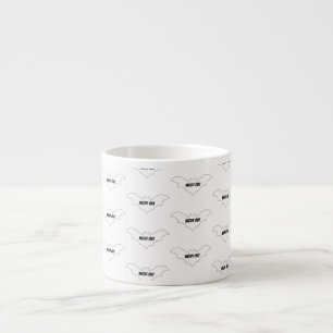 Mikitiez groovy ghouls bat night holiday halloween espresso cup
