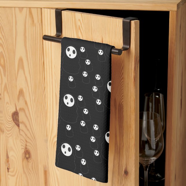 Mikitiez groovy ghouls bat night holiday halloween tea towel (Thirds Fold)