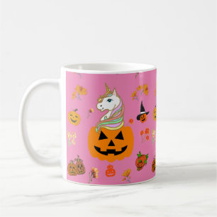 Mikitiez halloween unicorn spooky october fall  coffee mug