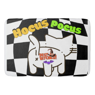 Mikitiez hocus pocus fuuny cat halloween memes  bath mat