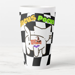 Mikitiez hocus pocus fuuny cat halloween memes latte mug