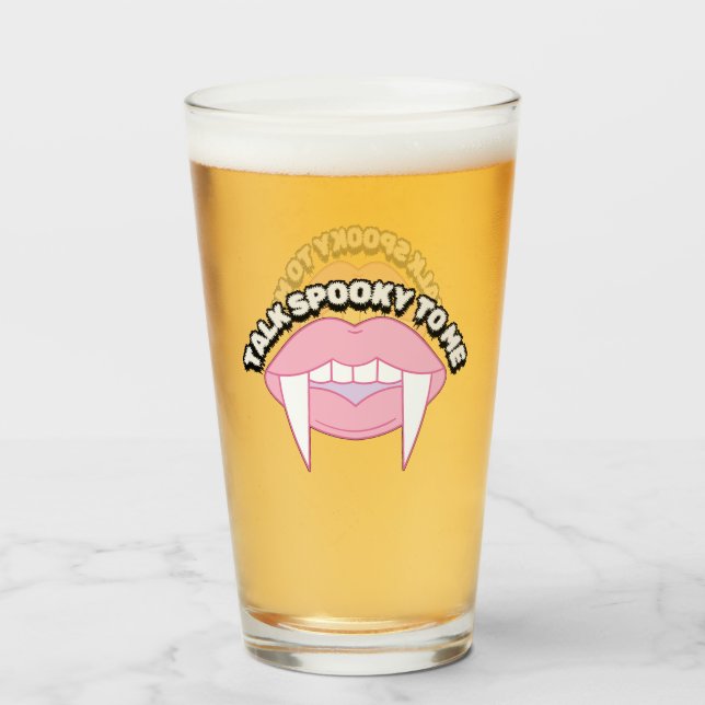 Mikitiez hocus pocus vintage halloween vampire  glass (Front Filled)