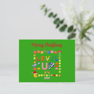 Mikitiez holiday season christmas turkey dining postcard