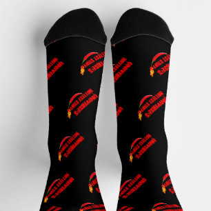 Mikitiez hot spicy fier red chilly socks