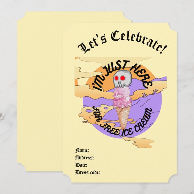 Mikitiez icecream party favourtie Speciality Mug Invitation (Front/Back)