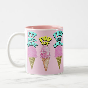 Mikitiez icecream party favourtie summer Two-Tone coffee mug
