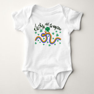 Mikitiez irish clover green st.patrick'sday lucky baby bodysuit