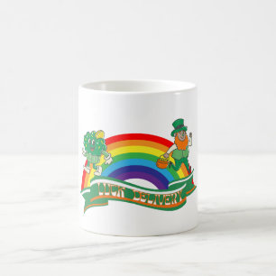 Mikitiez irish clover green st.patrick'sday lucky coffee mug