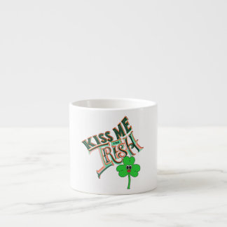Mikitiez irish clover green st.patrick'sday lucky espresso cup