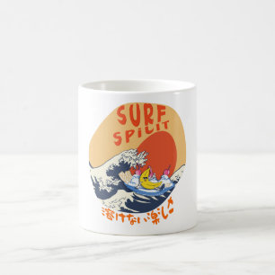 Mikitiez japanesewave summer surf animemanga coffee mug