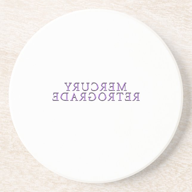 Mikitiez lavender mercuryretrograde galaxy astro coaster (Front)