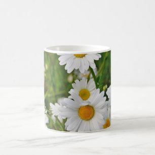 Mikitiez mini white daisy wild flower vintage coffee mug