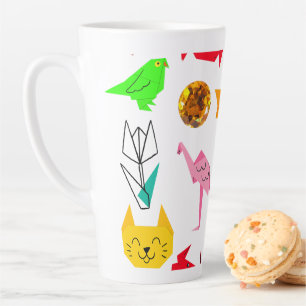 Mikitiez origami cancer summer jewel animal cat latte mug