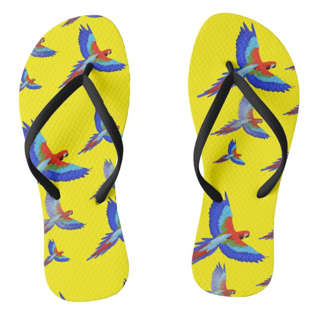 Mikitiez parrot hawaii summersunset beach spring  thongs (Footbed)