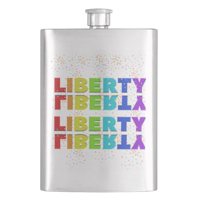 Mikitiez PE olympics doughnut rainbow sport lgbtqi Hip Flask (Front)