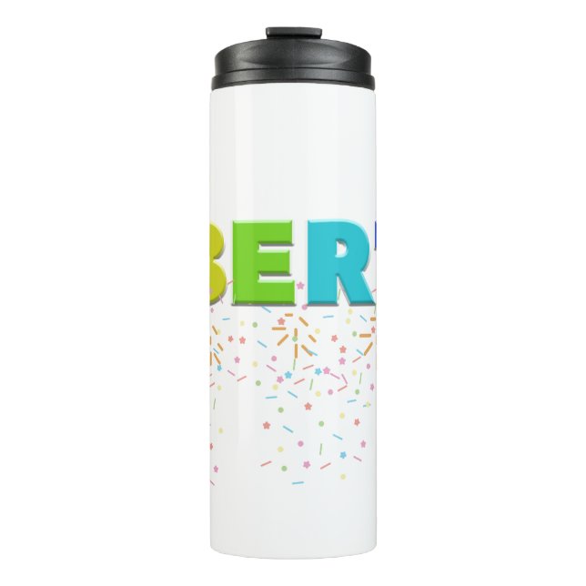 Mikitiez PE olympics doughnut rainbow sport lgbtqi Thermal Tumbler (Front)