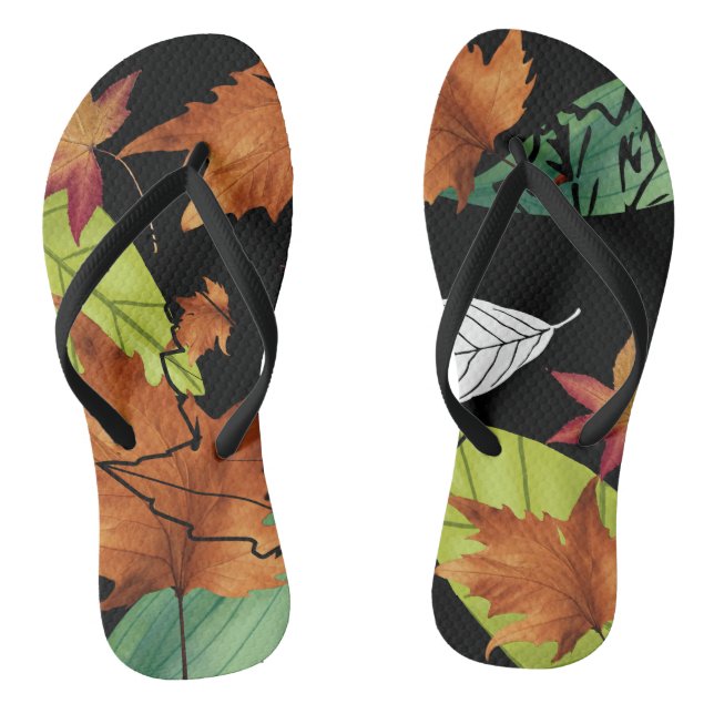 Mikitiez pisces nature selflove rose flower  thongs (Footbed)