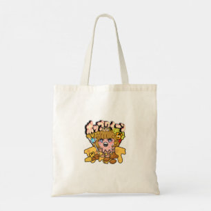 Mikitiez popqueen popcorn moivenight cinema Denim  Tote Bag