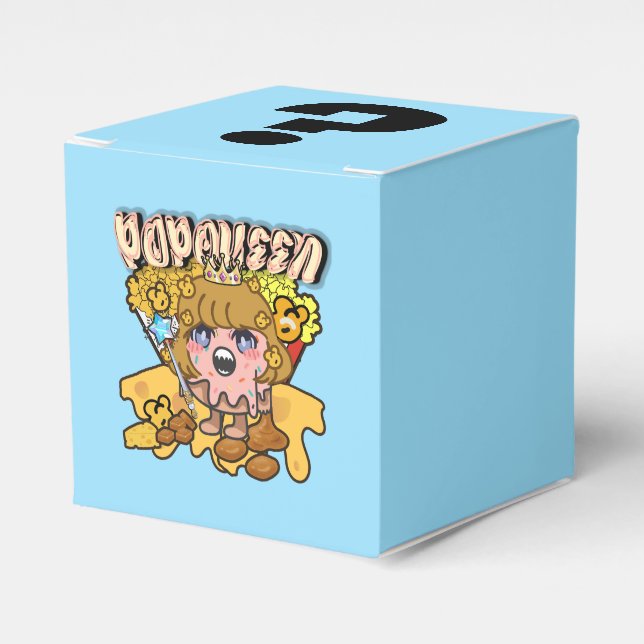 Mikitiez popqueen popcorn moivenight cinema favour box (Front Side)