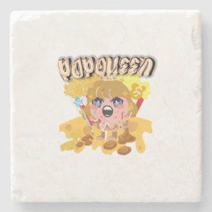 Mikitiez popqueen popcorn moivenight cinema stone coaster