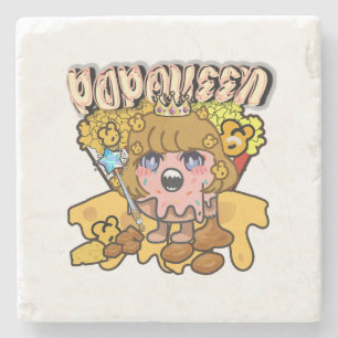 Mikitiez popqueen popcorn moivenight cinema stone coaster