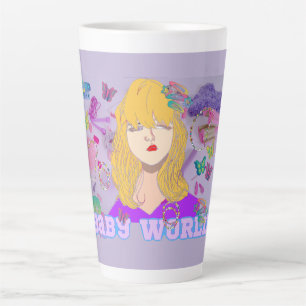 Mikitiez premier movie night princess doll summer  latte mug