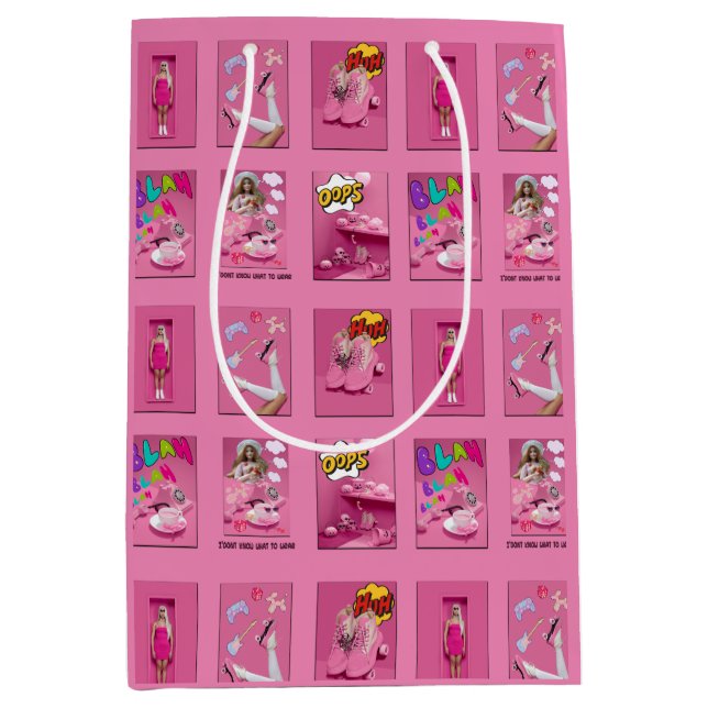 Mikitiez premier movie night princess doll T-Shirt Medium Gift Bag (Front)