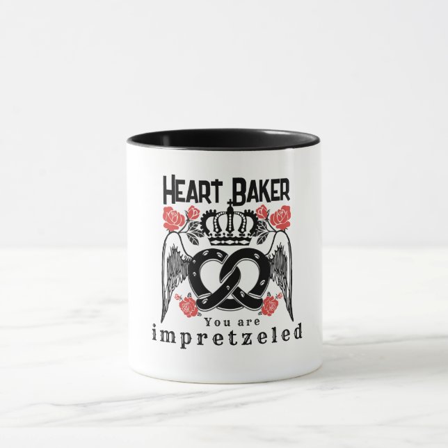 Mikitiez pretzel bread baker queen king  mug (Center)