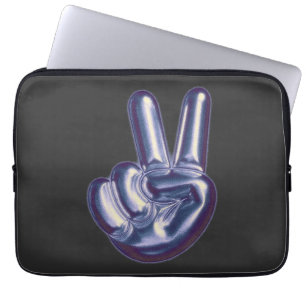Mikitiez pride month victory v silver laptop sleeve