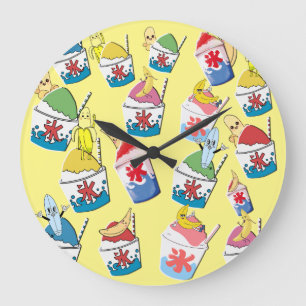 Mikitiez rainbowbanana animemanga summerfunny ice large clock