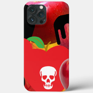 Mikitiez red skull toxic apple vegan summer iPhone 13 pro max case